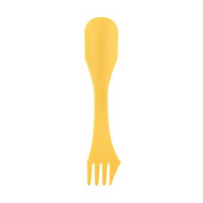 Ловилка Tribe Spork пластикова жовта, туристична ложка-виделка трайб легка для походу та риболовлі