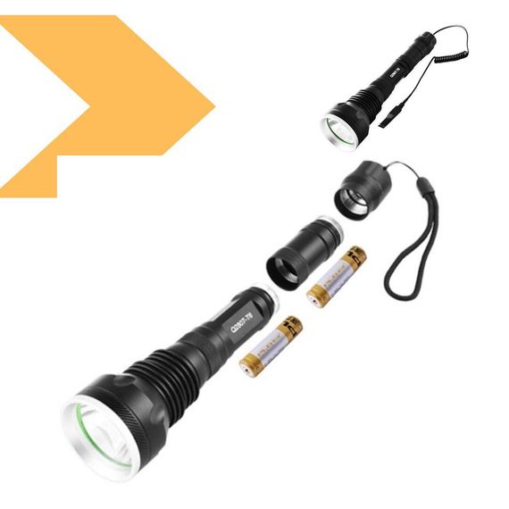 Ліхтар Police Q2807 T6, потужний, під рушницю, винос. кнопка, 1 або 2 акумулятори 18650, зарядка 220V/12V (47275-2807_591) | Зображення 1