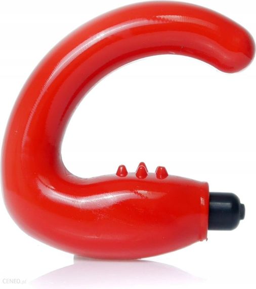 Масажер простати рельєфний з вібрацією Medica-Group, червоний, 13.5 х 2.8 см Sex Aura