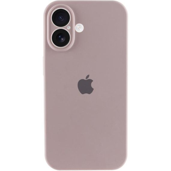 Чехол Silicone Case Full Camera Protective (AA) для Apple iPhone 16 (6.1") Серый / Lavender | Зображення 4