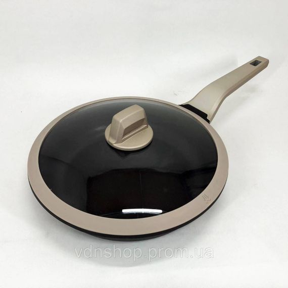 Сковорода якісна на плиту Magio MG-1167 26 см, Якісні кухонні сковорідки, Сковорода гриль зручна UL-56 | Зображення 2