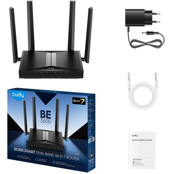 Маршрутизатор Cudy WR3600, BE3600 Gigabit Wi-Fi 7 Router | Зображення 4