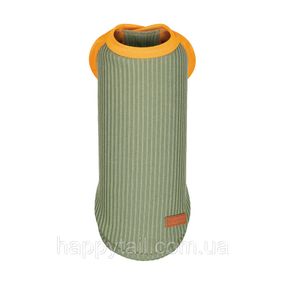 Футболка для собак Pet Fashion Kent XS оливковая — летняя хлопковая одежда без застежек