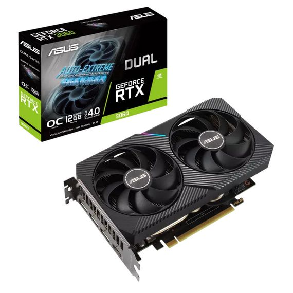 Видеокарта ASUS GeForce RTX3060 12Gb DUAL OC V2 LHR (DUAL-RTX3060-O12G-V2) | Зображення 1