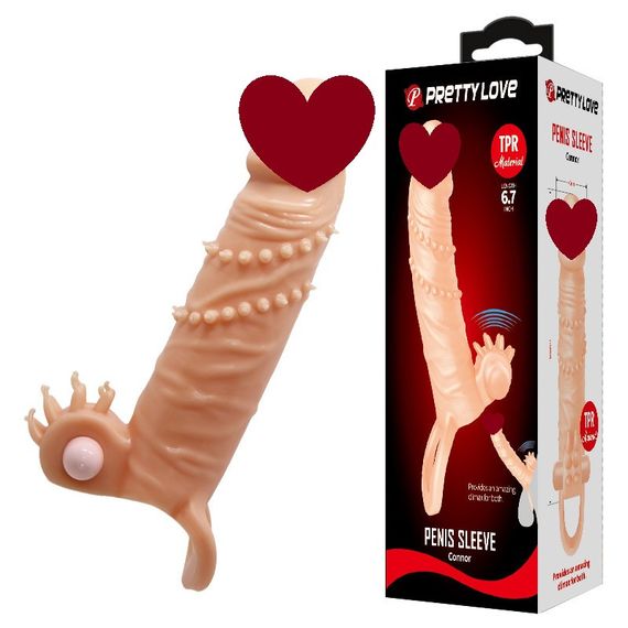 Подовжуюча насадка на пеніс PRETTY LOVE PENIS SLEEVE CONNOR Sex Aura