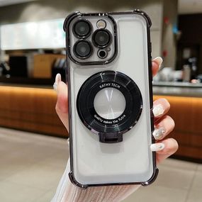 Силіконовий чохол з кільцем для iPhone 14 Pro Max колір Чорний