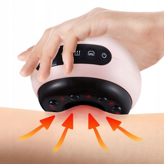 Масажна вакуумна банка 4FIZJO акумуляторна з ІЧ прогріванням 4FJ0518 Pink (P-5907739318701) | Зображення 5