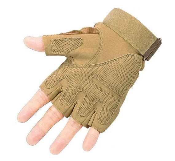 Перчатки тактические Primo Tactical беспалые, размер L - Sand | Зображення 2
