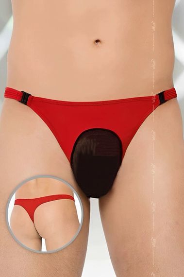 Мужские трусы-стринги Softline Thongs 4502 Красные XL | Зображення 1