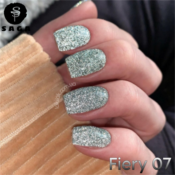 Світловідбиваючий гель-лак SAGA 07 Fiery 9мл | Зображення 6
