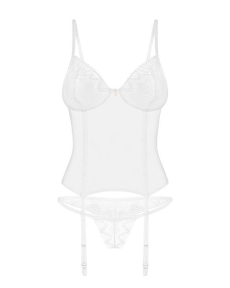 Корсет Obsessive Alissium corset & thong M/L (м'ята пачка!!!!) sexstyle | Зображення 6