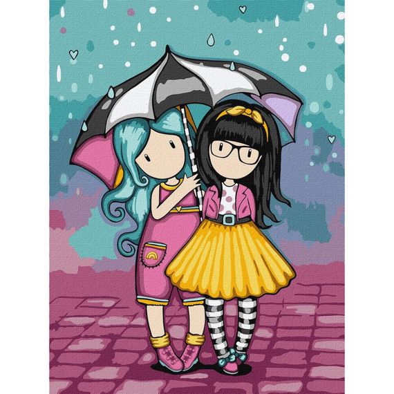 Картина за номерами "Look-Be Kind Santoro Gorjuss Collection" KHO8586, 30х40 см