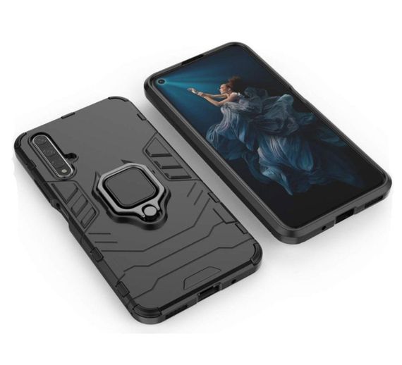 Чехол бампер Primolux Ring Armor для Huawei Nova 5T / Honor 20 - Black | Зображення 3