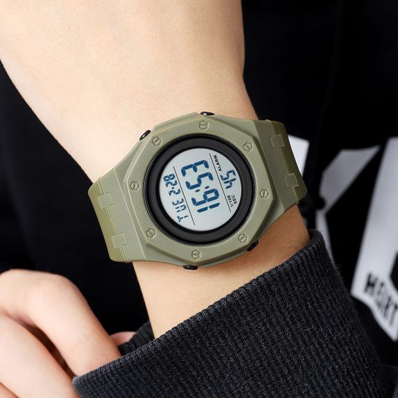 Чоловічий годинник Skmei 2048AG Army Green | Зображення 2