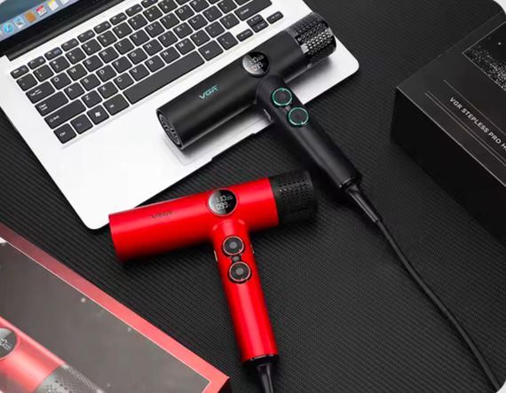 Професійний фен VGR V-469, 4 рівні обдування, 4 рівні температури, 2 насадки, 2400 Вт (47873- V-469_2260) | Зображення 8