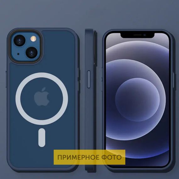 TPU+PC чохол Metal Buttons with MagSafe Colorful для Apple iPhone 16 (6.1") | Зображення 1