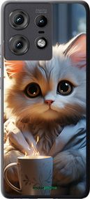 Чохол на Motorola Edge 50 Pro 5G Білий кіт "5646u-3710-2448"