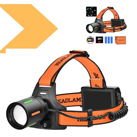 Ліхтар налобний з вбудованим Power Bank, XPRO, BL-T67-TG (47283-T67_265) | Зображення 1