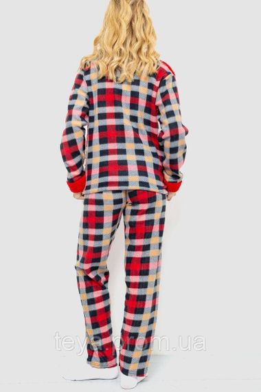 Пижама женская махра, цвет красный, размеры L, XL, XXL FA_008431 | Зображення 4