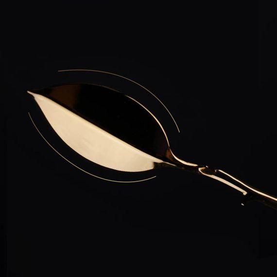 Скребок-ложка для воску низькотемпературної свічки UPKO золотий sexstyle | Зображення 11