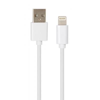Дата кабель USB 2.0 AM to Lightning PVC 1m white Vinga (VCPDCL1W) | Зображення 1