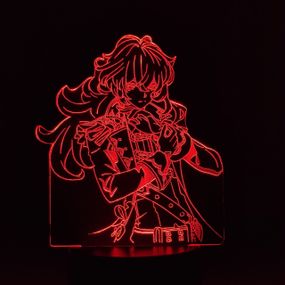 Акриловый светильник-ночник Дилюк (DILUC) красный tty-n000364