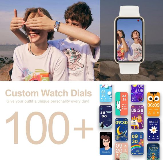 Фітнес-трекер VIPWISE тонкий, з цілодобовим відстеженням серцевого ритму, рівня кисню в крові, | Зображення 1