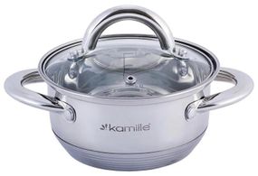 Каструля Kamille Millay 3.4л з нержавіючої сталі з 7-шаровим індукційним дном