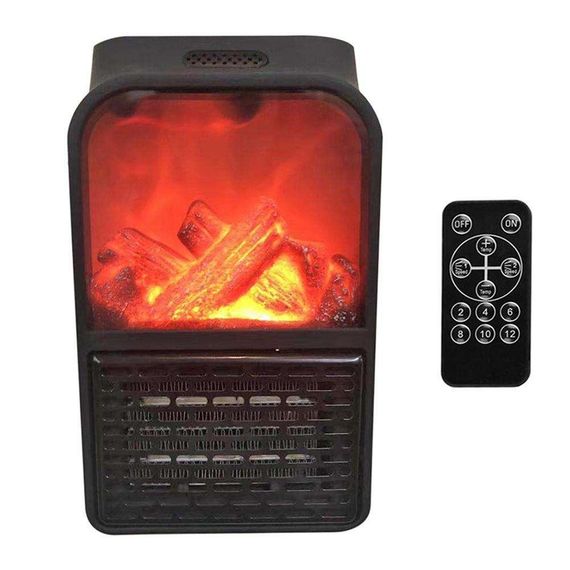 Портативний нагрівач з пультом Flame Heater (500 Вт) Економний | Зображення 4