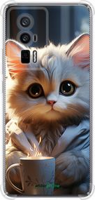 Чохол на Xiaomi Poco F5 Pro 5G Білий кіт "5646sp-3193-2448"
