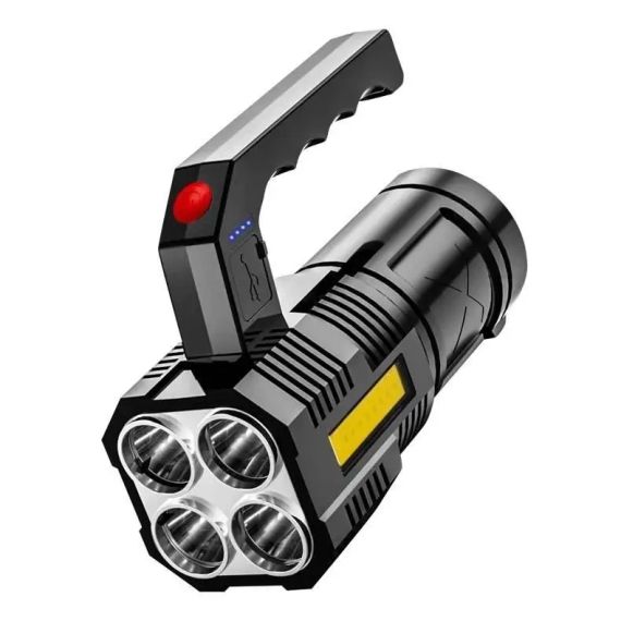 Портативный точечный ручной фонарь BL-X508, прожекторный, водонепроницаемый, с USB, 1200 мАч, черный | Зображення 8