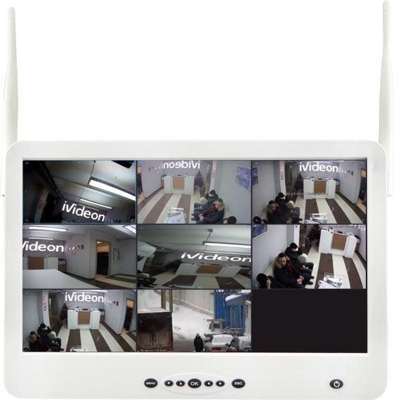 Комплект відеоспостереження бездротової DVR KIT Full HD XPRO CAD-1308 LCD 13.3" WiFi 8ch набір на 8 камери | Зображення 6
