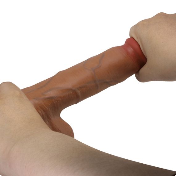 Фаллоимитатор BAILE Beautiful Encounter RealDeal Dildo, TPR, телесный цвет, 8.5 (21,8 см) Sex Aura | Зображення 6
