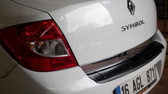 Накладка на задній бампер EuroCap (ABS) для Renault Logan III 2013-2024 рр | Зображення 9