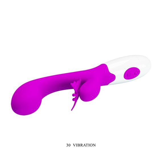 Вибратор - Pretty Love Butterfly Kiss Vibrator Purple Sex Aura | Зображення 2