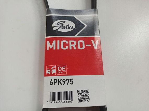 Ремінь генератора струмковий PEUGEOT/CITROEN 1.6 HDi, Gates (6PK975) (5750.FW) | Зображення 2