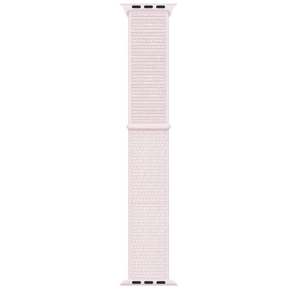 Ремешок Nylon для Apple watch 42mm/44mm/45mm/49mm Зелений/Pine green Рожевий/Pearl Pink