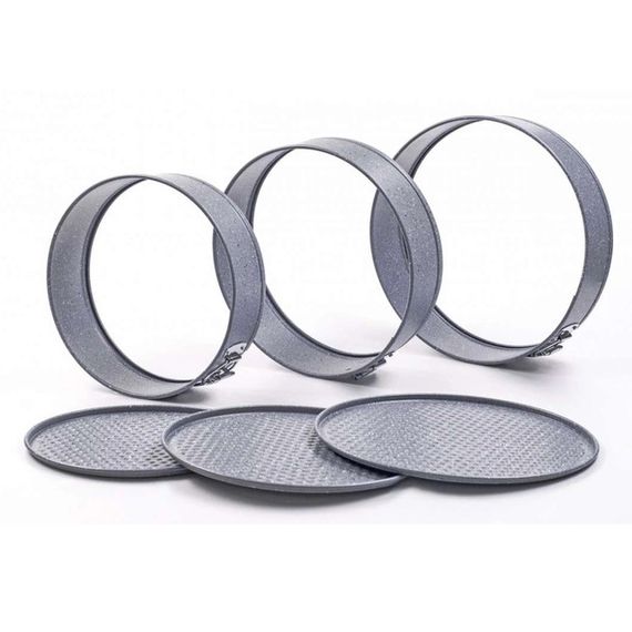 Набір роз'ємних форм Con Brio CB-501 Eco Granite, металева форма для випікання набір, кругла форма | Зображення 1