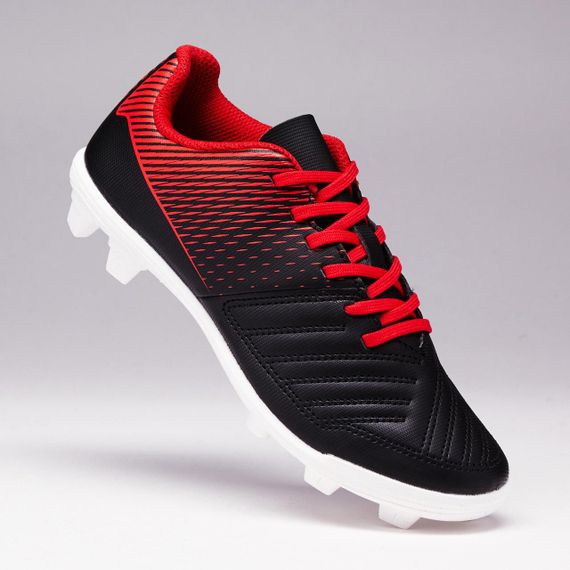 Дитячі футбольні бутси для гри на сухому покритті Agility 100 FG - Чорні/Білі - EU25 UA25 | Зображення 6