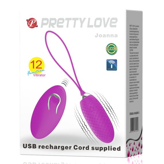 Віброяйце - Pretty Love Joannna Vibrating Egg Purple | Зображення 1