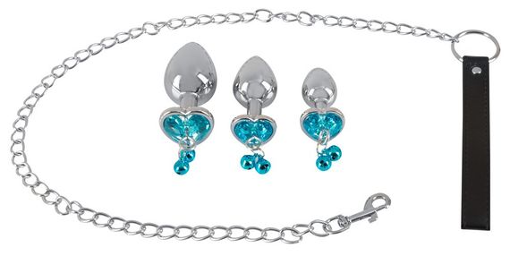 Набор анальных пробок и поводок - Butt Plug Set with a Leash sexstyle | Зображення 2