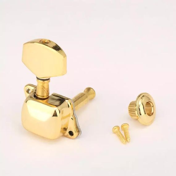 Колки для электрогитары и акустической гитары золотые J21 3L+3R gold | Зображення 5