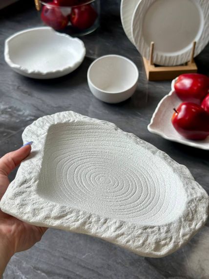 Салатник Olens Сноу-вайт 101-0526 28,5х23,5х2,5 см білий | Зображення 3