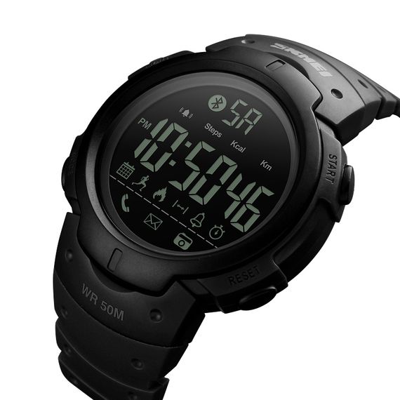 Чоловічий годинник Skmei 1301BK black Smart Watch | Зображення 1