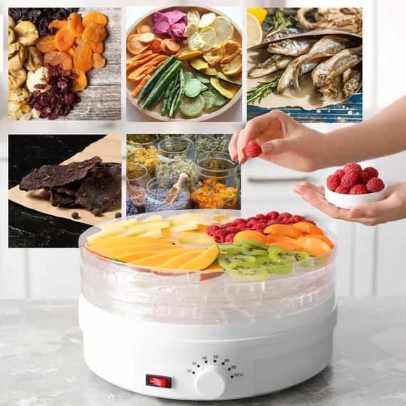 Сушарка для овочів, фруктів, грибів Maltec DryMaster 500W, 6 ярусів | Зображення 1