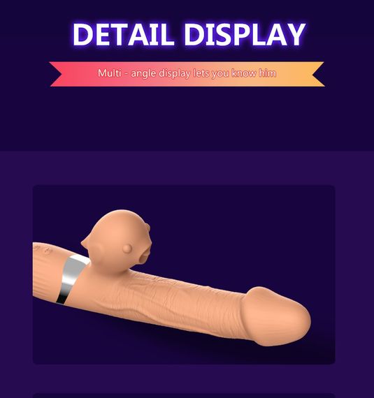 Вібратор - Basia Thtusting Vibrator 2in1 | Зображення 8