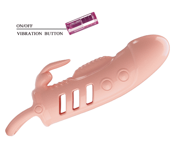 Удлиняющая насадка с вибростимуляцией ( на 2,5 см ) PRETTY LOVE - PENIS SLEEVE Sloane, BI-026243 Sex Aura | Зображення 4