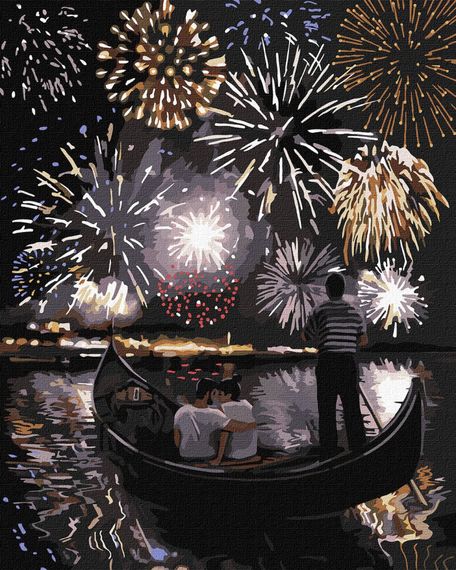 Картина за номерами "Романтична Венеція" Ідейка KHO4850 40х50 см