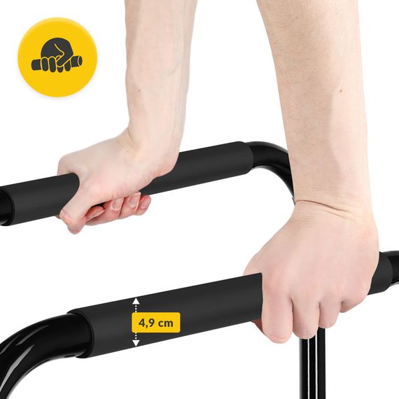Бруси для віджимань (паралетси) 4FIZJO 80-90 см підлогові, розбірні Black (P-5905973404600) | Зображення 6