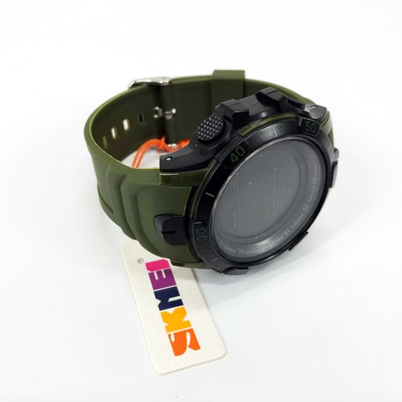 Годинник наручний чоловічий SKMEI 1475AG ARMY GREEN, брендовий чоловічий годинник, годинник для чоловіка. Колір: зелений | Зображення 7